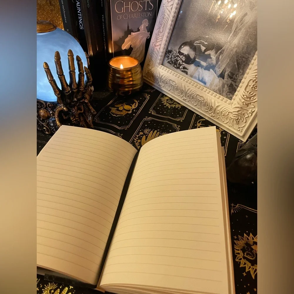 NWOT ECCOLO Black Velvet Covered CHARMED Journal
